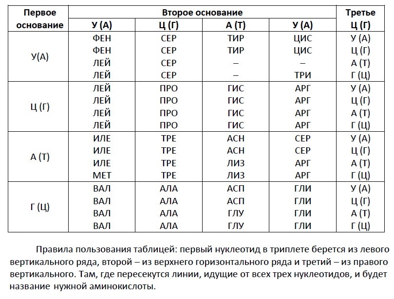 Таблица триплетов генетического кода. Генетические коды таблица. Таблица ген кода ДНК. Таблица генетического кода по МРНК. Таблица ген кода и РНК.